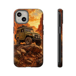 Land Cruiser FJ40 Classic 4x4 Red Rock Canyon Art Tough Phone Case