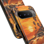 Orange Corvette C3 Stingray Sunset Palms Phone Case