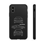 1986 Supra Triple View Line Art JDM Tough Phone Case Cover