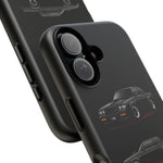 Black GNX Phone Case, Three-View Muscle Car Vector Tough Cover
