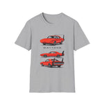 1969 Daytona Illustration T-Shirt | Vintage Muscle Car Trio Tee