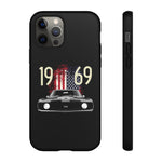 1969 Camaro SS American Flag Tough Phone Case Cover Gift Art