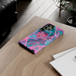 Neon Cyber Geisha phone case | Tough Case