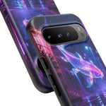 Neon Koi Reflection Vaporwave phone case | Tough Cover