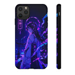Neon Shrine Maiden phone case | Tough Case, anime vaporwave