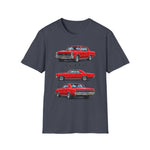 Red 1965 GTO Car Illustration T-Shirt | Classic Muscle Car Trio Tee