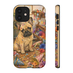 Guilty French Bulldog Phone Case, Confetti Watercolor Cover
