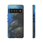 Grouper Reef Phone Case, Sunbeam Ledge Marine Art Tough Cover