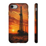 Texas Oil Rig Sunset phone case | Tough Cases