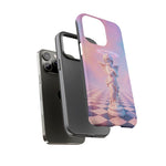 Praying Cherub Statue halo Vaporwave Aesthetic phone case