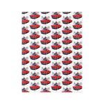 1955 Thunderbird Red Microfiber Throw Blanket Classic Car Gift