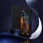 Doberman Bandana Portrait Tough Phone Case - Color Splash