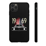 1969 Camaro SS American Flag Tough Phone Case Cover Gift Art