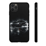Black Sports Car Illustration 2023 Challenger SRT phone case | Car Drift Reflection
