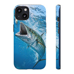 Spanish Mackerel Strike Phone Case Saltwater Fishing Gift for Anglers
