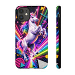 Neon Retro Rainbow Unicorn Phone Case | Tough Cases