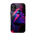 Neon Lightning Face 80s phone case | Tough Case