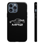 MR2 White Side Silhouette JDM Tough Phone Case Cover Gift