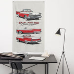 1959 Fairlane Red Banner 34x56 Garage Man Cave Wall Decor Gift