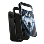 Siberian Husky Geometric Diamond Art Tough Phone Case
