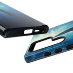 Barracuda Silhouette Phone Case, Sunlit Marine Art Tough Cover