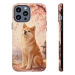 Akita Cherry Blossom Phone Case Sakura Dog Lover Gift