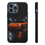 Orange C6 Neon Car Meet Tough Phone Case
