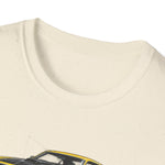 Yellow 1969 Mach 1 T-Shirt | Classic Muscle Car Illustration
