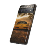 C5 Z06 Corvette Phone Case, Yellow Golden Hour Trail Cover