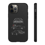 1969 Camaro Z28 Triple View Line Art Tough Phone Case Gift