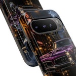67 GTO Phone Case Purple, Rainy City Night Muscle Car Tough Cover