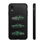 Green Impala Lowrider Phone Case Tough Classic Car Multi View Print