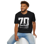 1970 Boss 302 Distressed 70 Classic Car T-Shirt Vintage Fan Gift