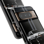 AE86 Phone Case, White 85 JDM Drift Icon Stripe Studio Cover