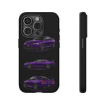 Purple R33 Skyline GTR JDM Sports Car Phone Case Tough Multi View