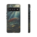 Salmon River Fishing Phone Case, Sunlit Current Cover