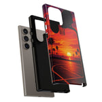 Basketball Court Sunset Phone Case | Tough Phone Case