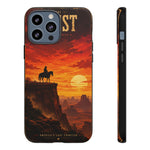 Western Sunset Cowboy Phone Case | Rugged Protective Cover