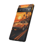 Orange Corvette C3 Stingray Sunset Palms Phone Case