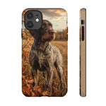 German Wirehaired Pointer Autumn Art Tough Phone Case