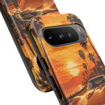 Orange Corvette C3 Stingray Sunset Palms Phone Case