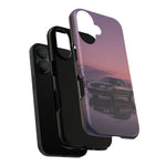 Sunset Skyline GT-R R32 phone case | car reflection, purple dusk