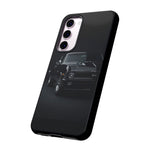 Black 1970 Nova SS Studio Front Tough Phone Case for Muscle Car Fans