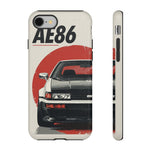 Panda AE86 Retro JDM Car Art Tough Phone Case