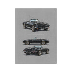 1965 Corvette L79 Convertible Illustration Blanket | Classic Car Throw