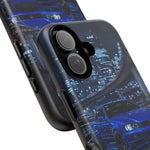Skyline GT-R R34 Bayside Blue Tokyo Night Art Tough Phone Case