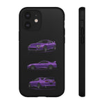 MK4 Supra Phone Case Purple, Three-View Vector Cover