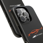Orange C8 Z06 Phone Case for Chevy Fans, Tough Protective Cover