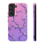Chrome Thorn Vine Phone Case Vaporwave Tough Cover