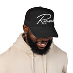 Riviera Classic Car Script Logo Hat Foam Mesh Snapback Vintage Auto Cap